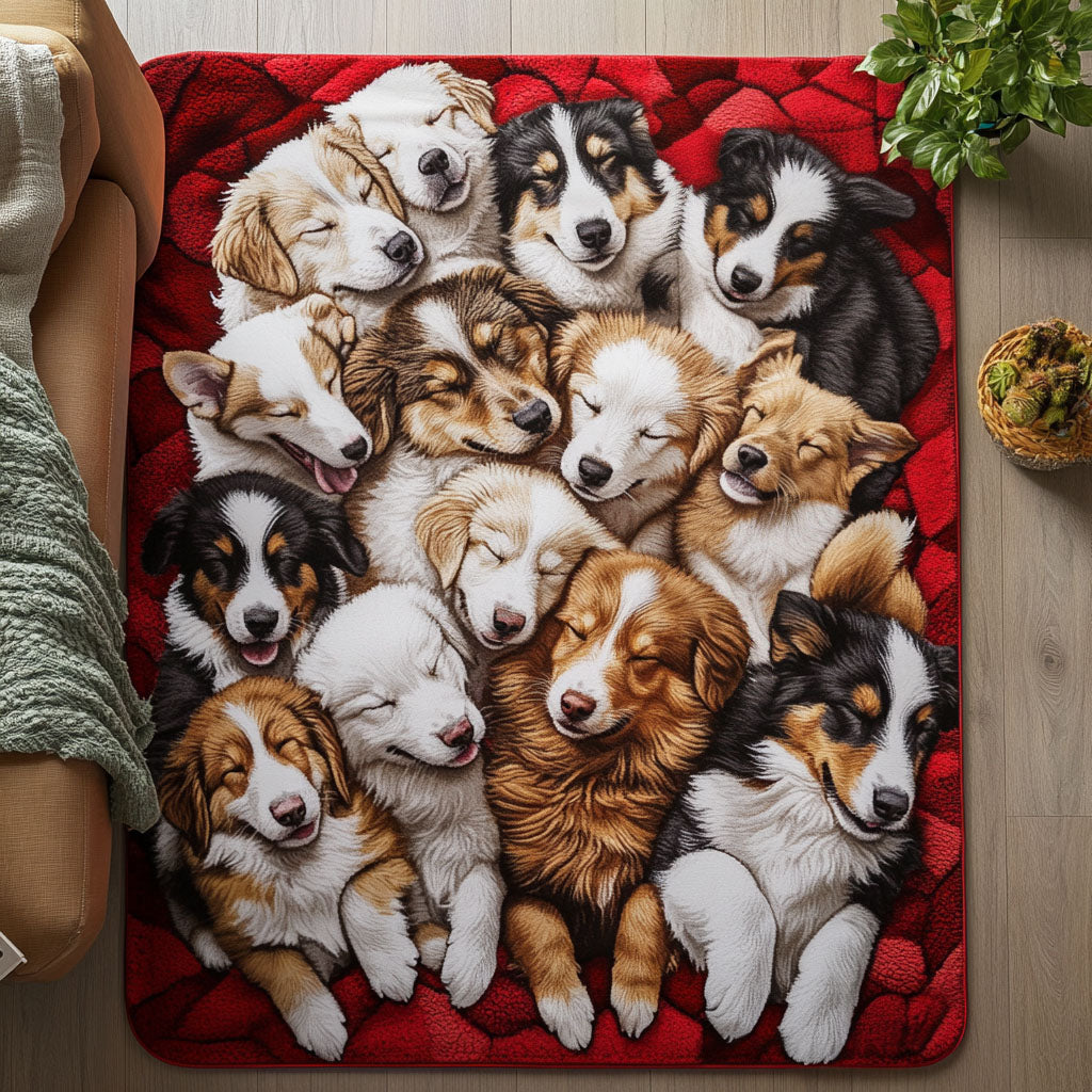 Aussie Dreamer area rug in a living room