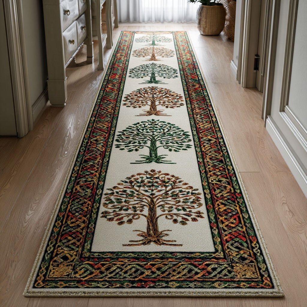 Autumn Balance Runner Carpet Runner Rug - Cute Pet Design | Animal Printed Runner Rug
