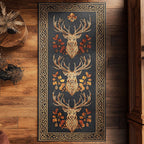 Autumn Crown Runner Carpet Runner Rug - Cute Pet Design | Animal Printed Runner Rug