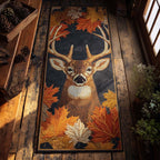 Autumn Crown Runner Carpet Runner Rug - Cute Pet Design | Animal Printed Runner Rug