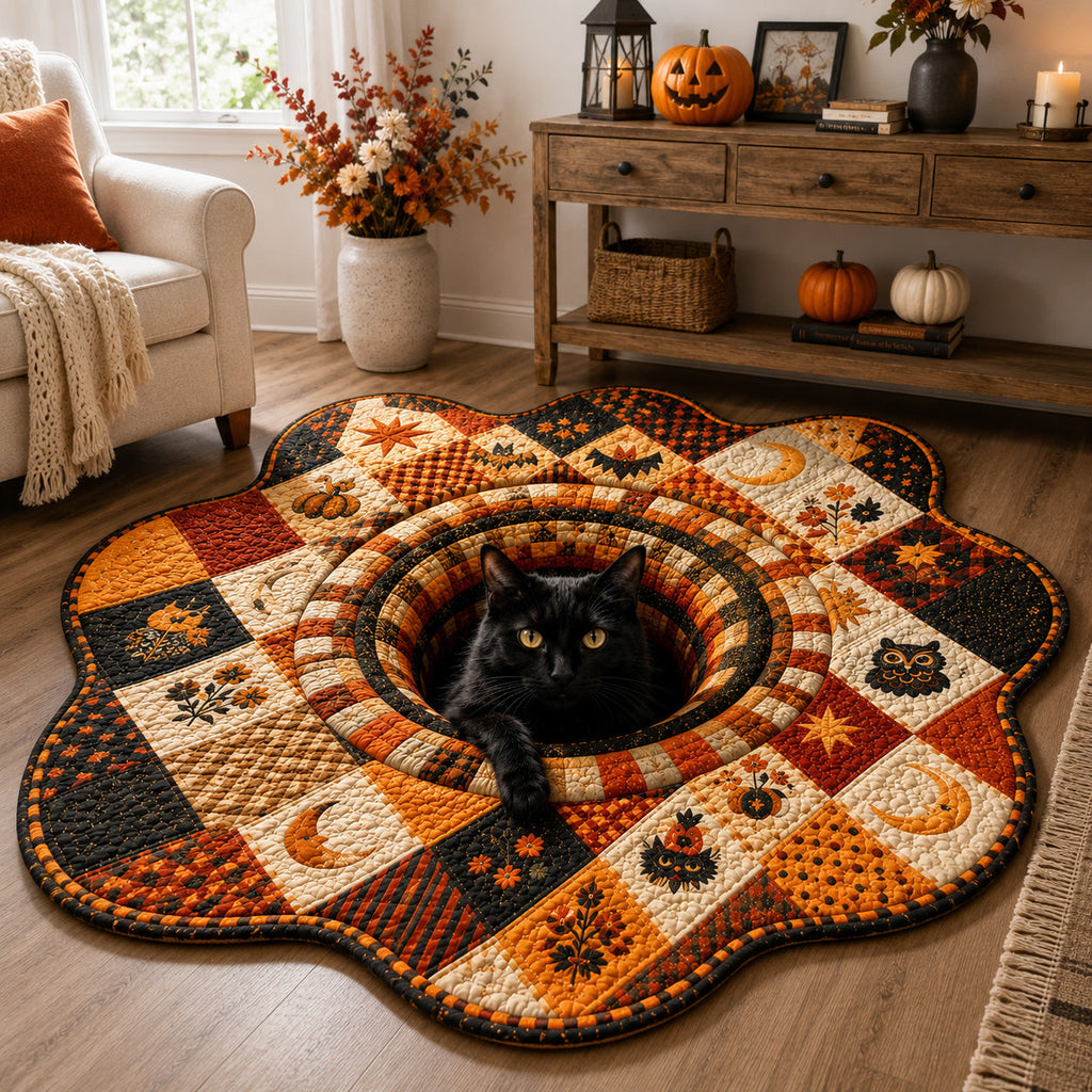 Autumn Enchantment Custom Shape Area Rug - Nature Design | Die-Cut Non-Slip Rug - washable non-slip printed rug