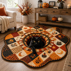 Autumn Enchantment Custom Shape Area Rug - Nature Design | Die-Cut Non-Slip Rug - washable non-slip printed rug