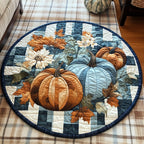Autumn Essence Round Mat Rug - washable non-slip printed rug