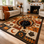 Autumn Familiar area rug in a living room