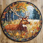 Autumn Majesty Round Mat Rug - Nature Design | Serene Home Decor