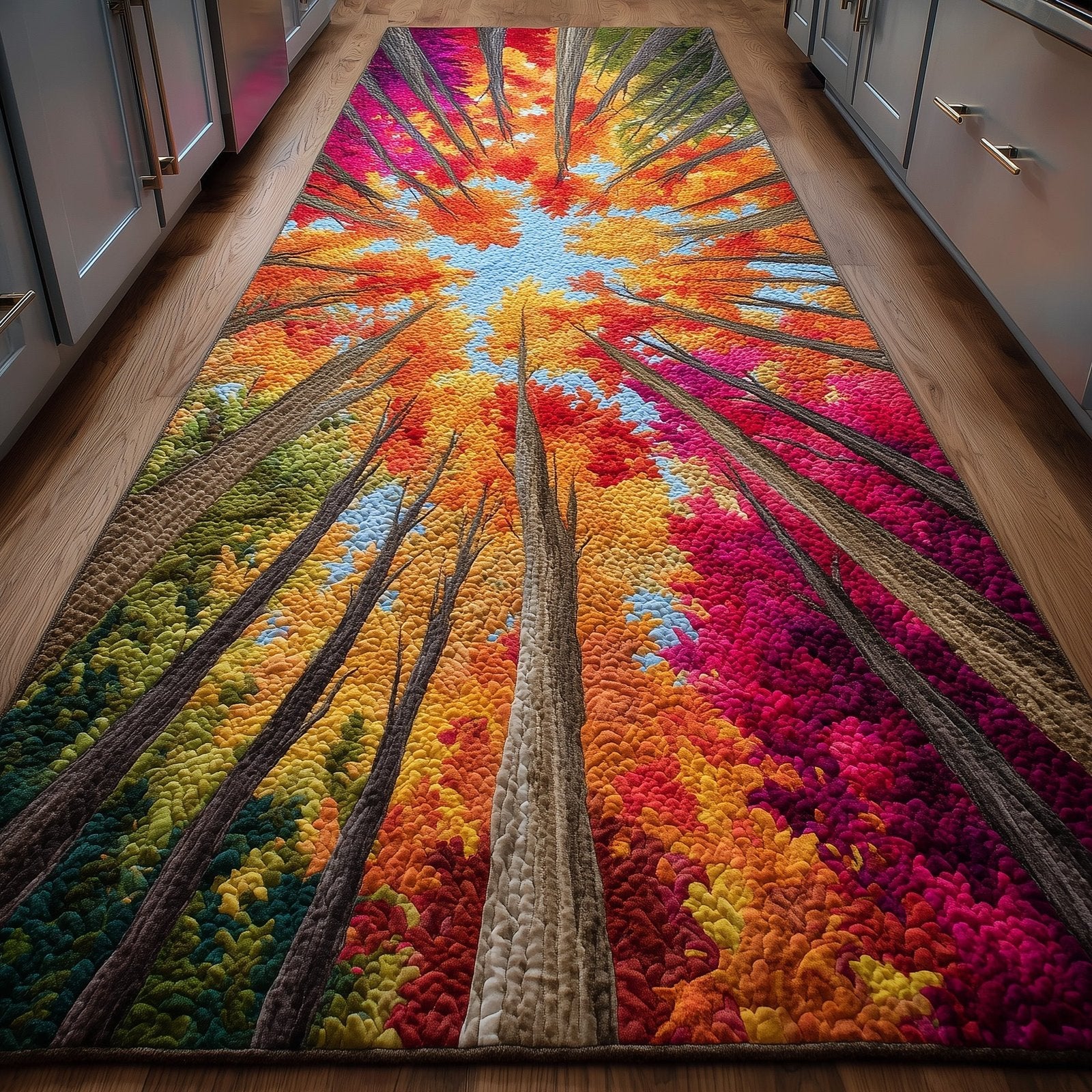 Autumn Roots Runner Rug - Nature Design | Serene Runner Rug