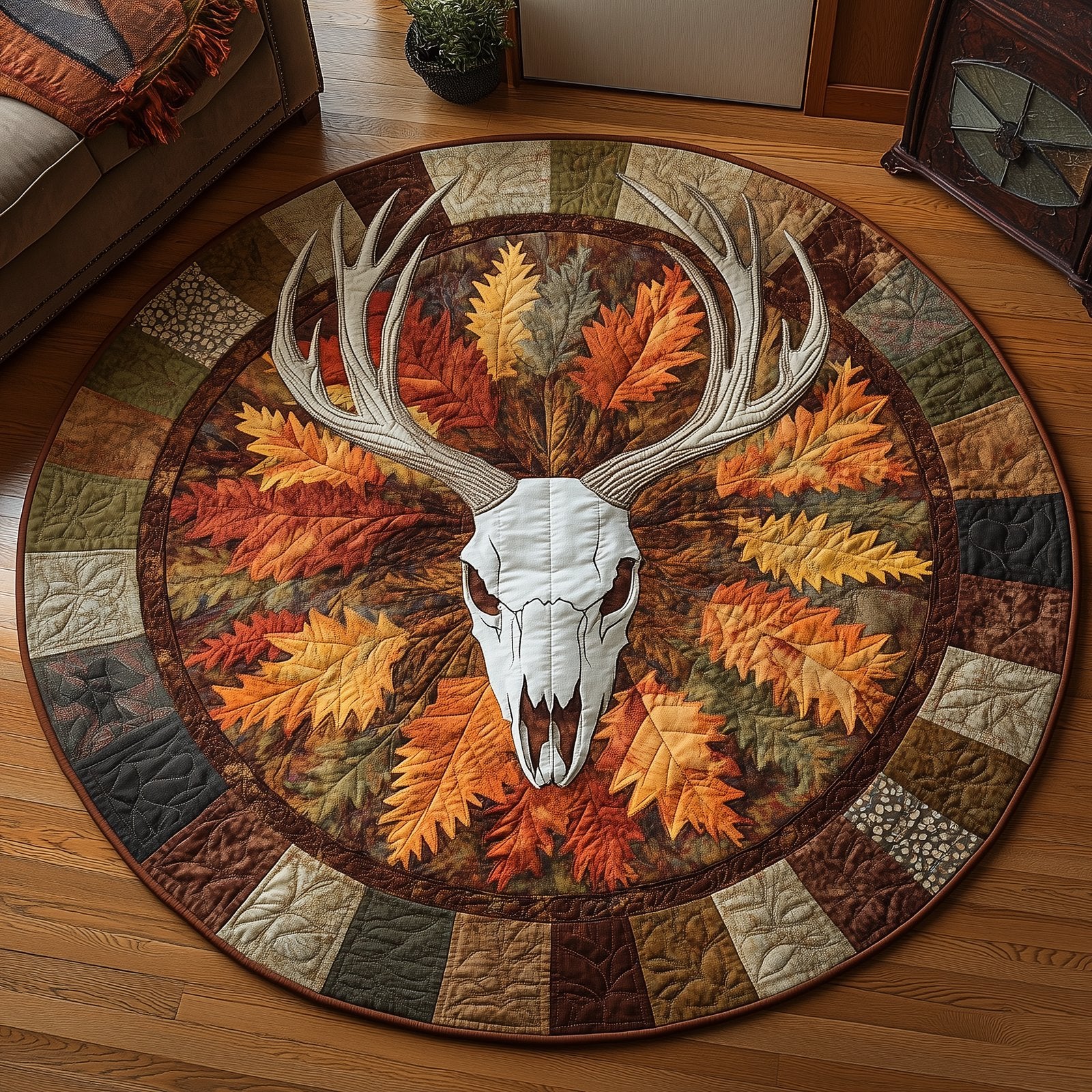 Autumn Serenity Round Mat Rug - Nature Design | Serene Home Decor