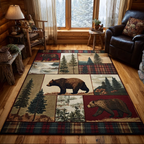 Autumn Woods area rug in a living room