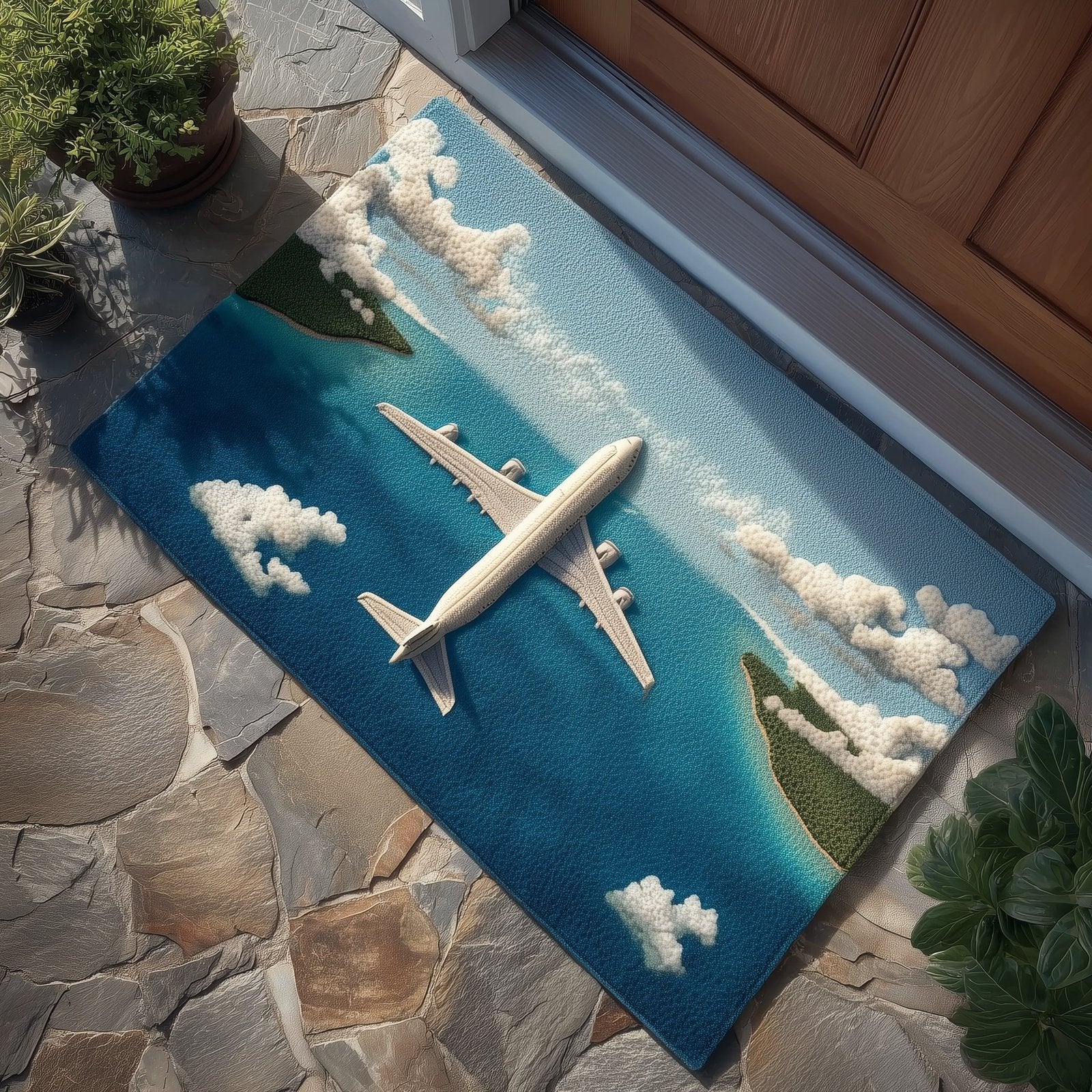 Aviation View Doormat - Nature Design | Printed Welcome Doormat