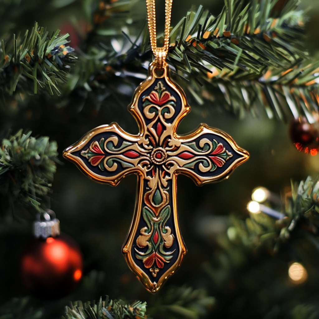 Blooming Birds Christmas Ornament