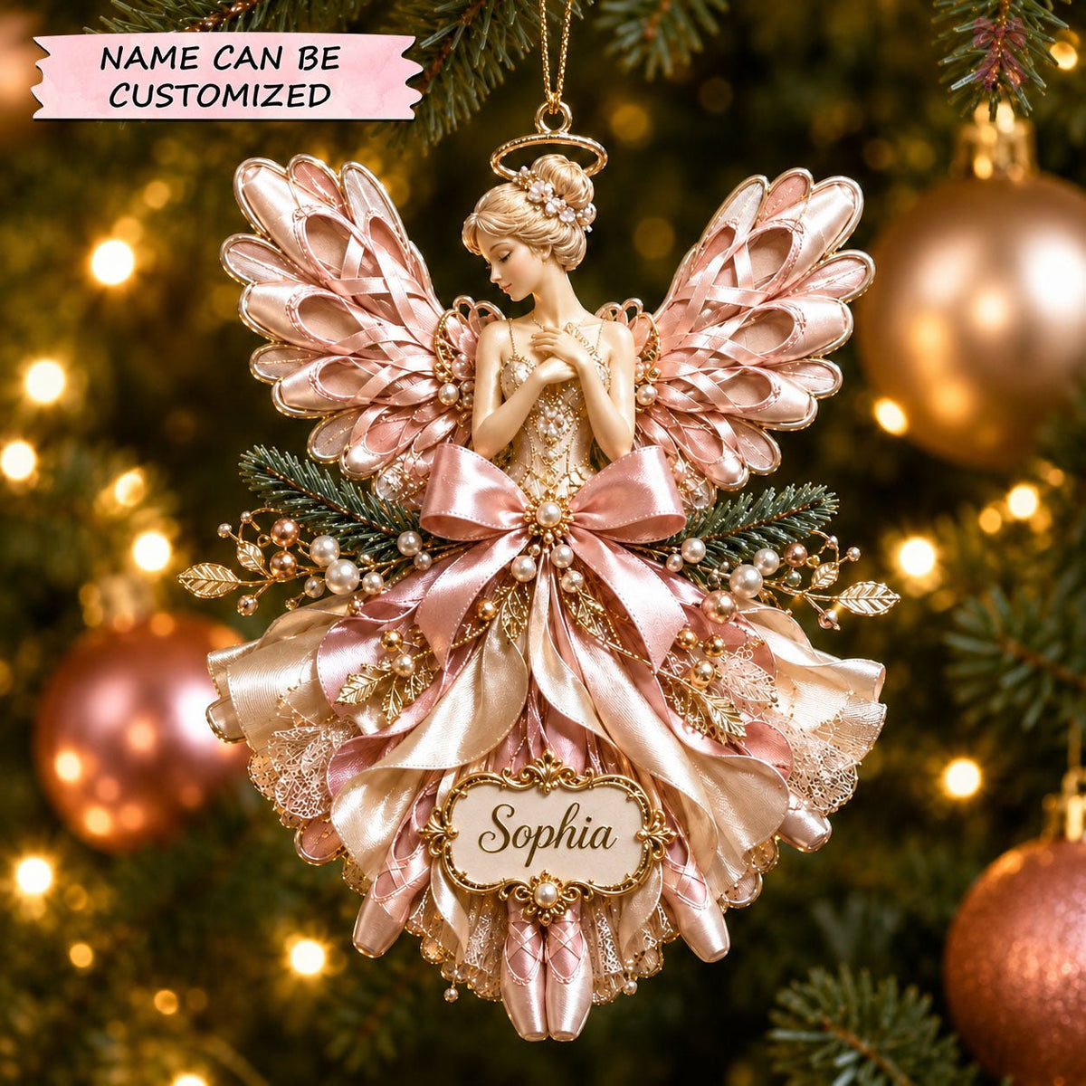 Ballerina Angel Grace Christmas Ornament