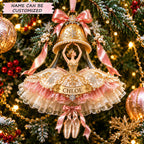 Ballerina Bell Christmas Ornament