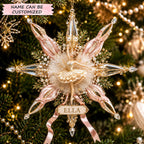 Ballerina Snowflake Christmas Ornament