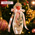Ballet Slipper Bow Christmas Ornament