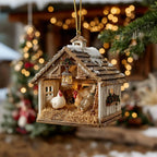 Barnyard Chicken Coop Christmas Ornament