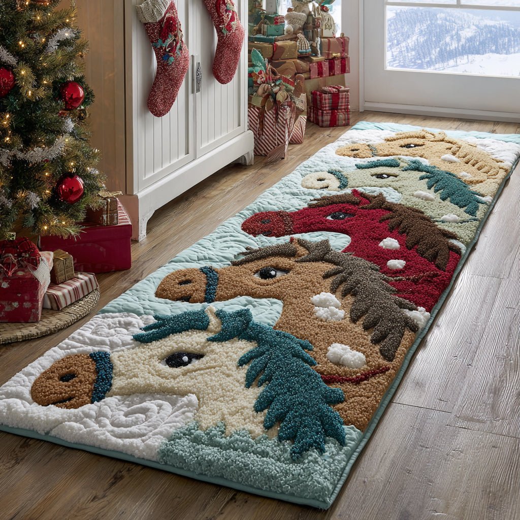 Barnyard Giggle Crew Runner Carpet Runner Rug - Cute Pet Design | Animal Printed Runner Rug