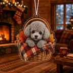 Majestic Wolf Christmas Ornament