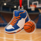 Basketball Court Kicks Christmas Ornament