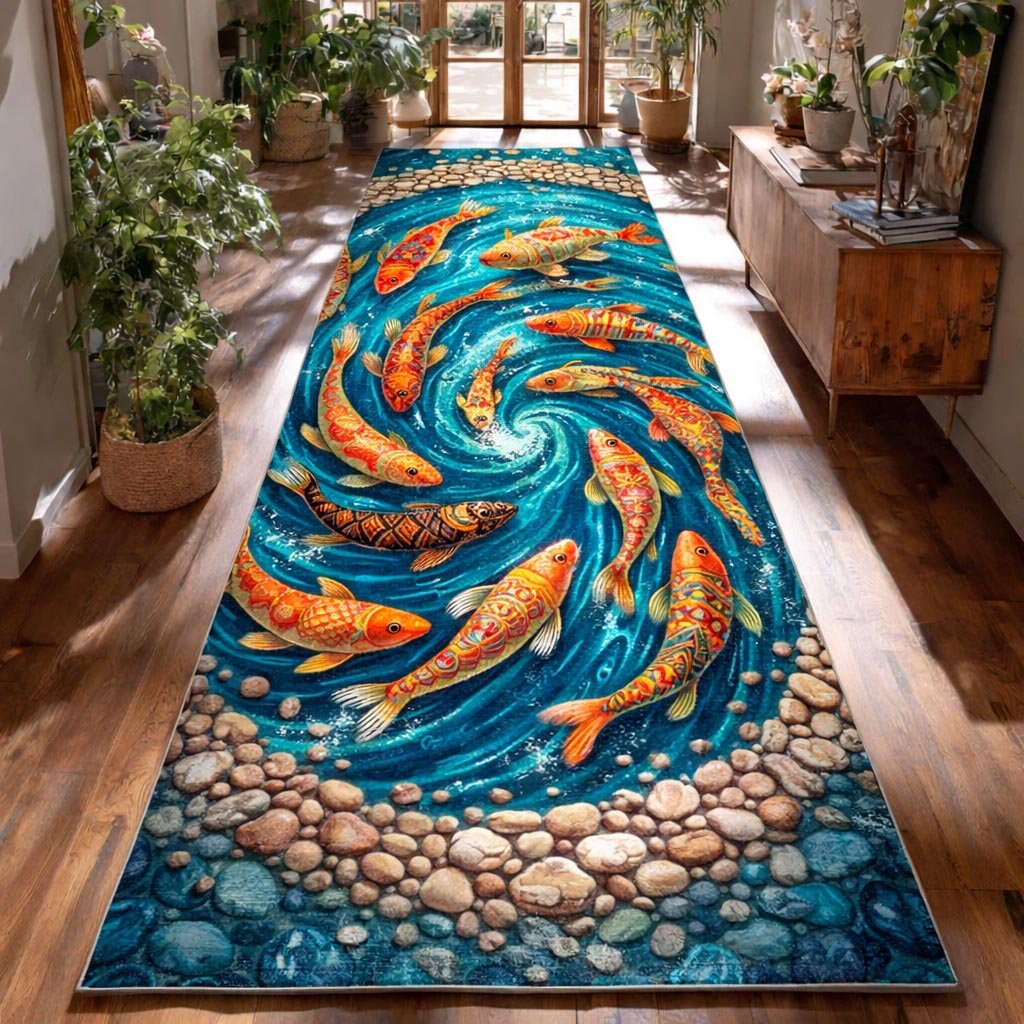 Bass Fish Runner Rug - Nature Design | Serene Runner Rug