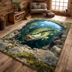 Bass Hollow area rug in a living room