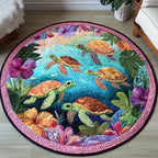 Beach Bliss Round Mat Rug - Nature Design | Serene Home Decor