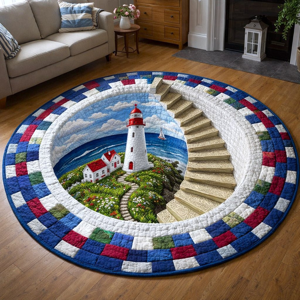 Beacon Glow Round Mat Rug - Nature Design | Serene Home Decor