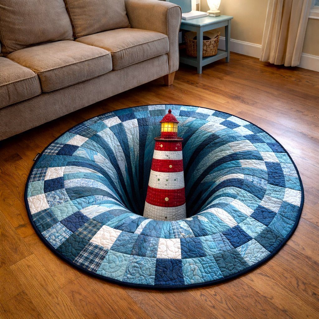 Beacon Glow Round Mat Rug - Nature Design | Serene Home Decor