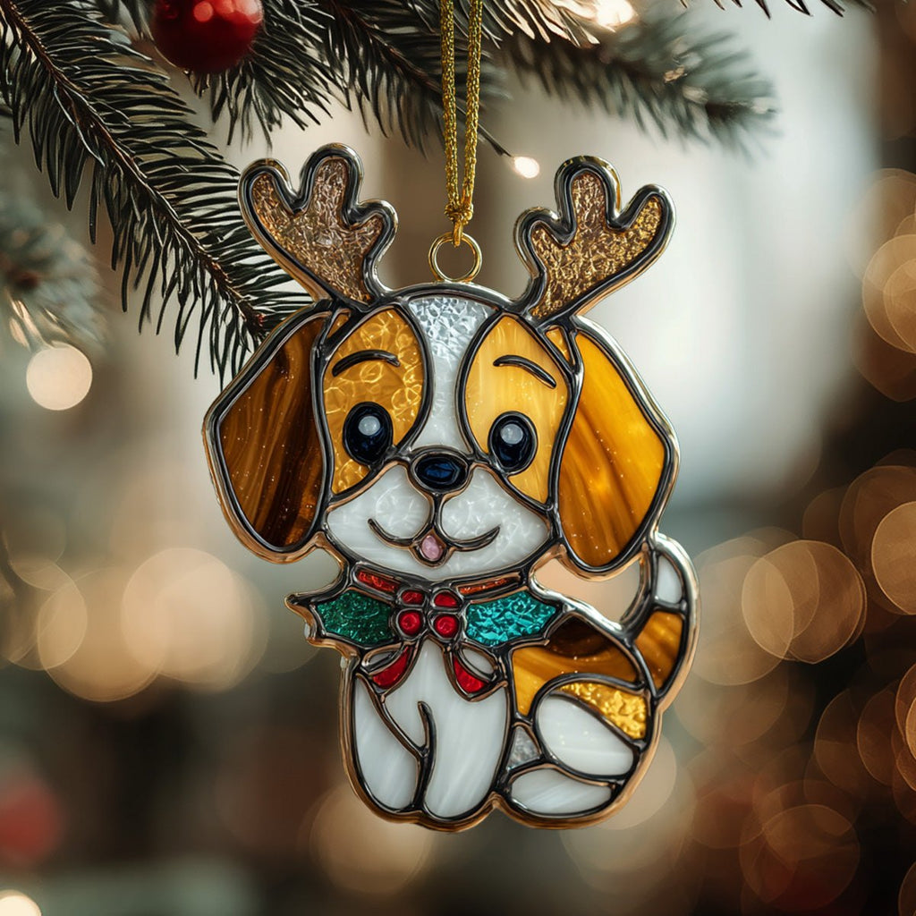 Beagle Glow Christmas Ornament