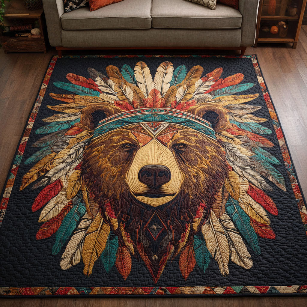 Bear Essence area rug in a living room