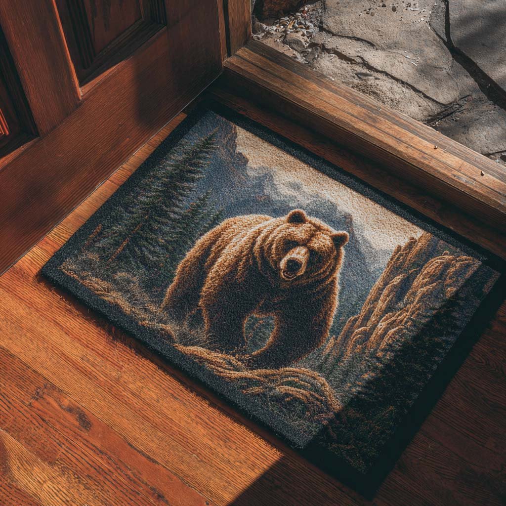 Bear Haven Doormat - Cute Animal Design | Printed Welcome Doormat