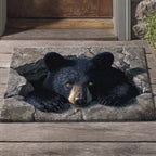 Bear Hollow Doormat - Cute Animal Design | Printed Welcome Doormat