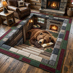 Bear Lodge Below area rug in a living room