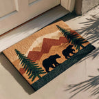 Bear Lodge Doormat - Cute Animal Design | Printed Welcome Doormat