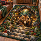 Bear Mountain Spirit area rug in a living room