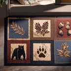 Bear Tracks Doormat - Cute Animal Design | Printed Welcome Doormat