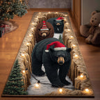 Bear Trail Runner Rug - Cute Pet Design | Animal Printed Runner Rug