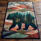 Bear Vista Trail area rug in a living room