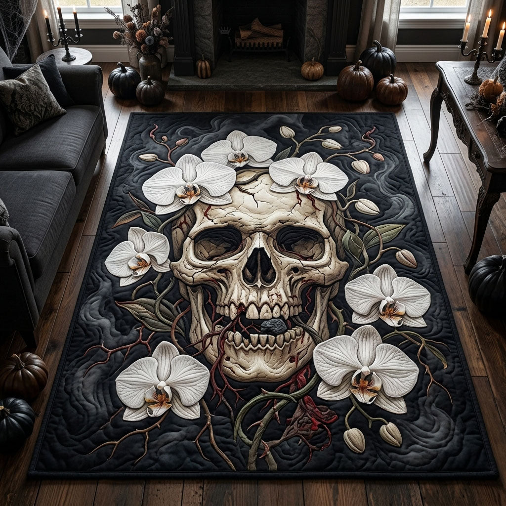 Beauty In Decay area rug in a living room