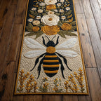 Bee Circle Runner Carpet Runner Rug - Cute Pet Design | Animal Printed Runner Rug