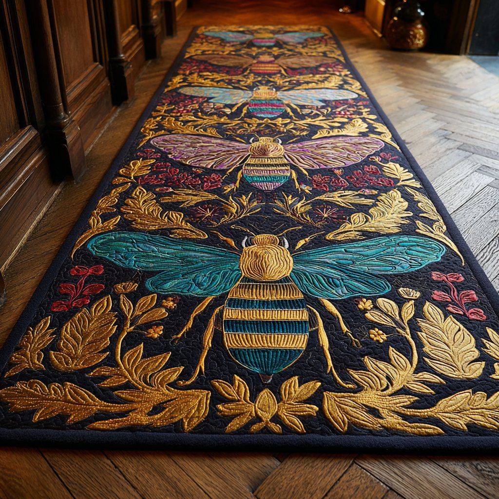 Bee Haven Runner Carpet Runner Rug - Cute Pet Design | Animal Printed Runner Rug