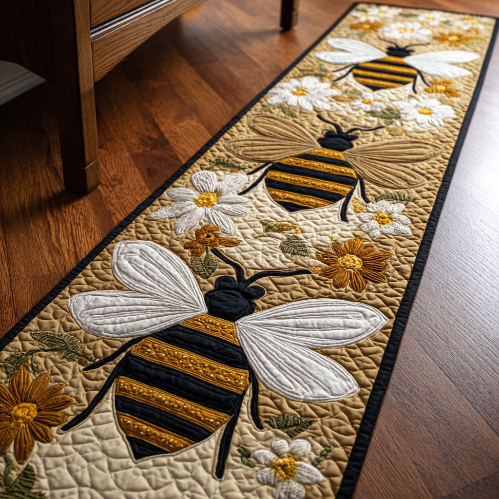Bee Haven Runner Carpet Runner Rug - Cute Pet Design | Animal Printed Runner Rug