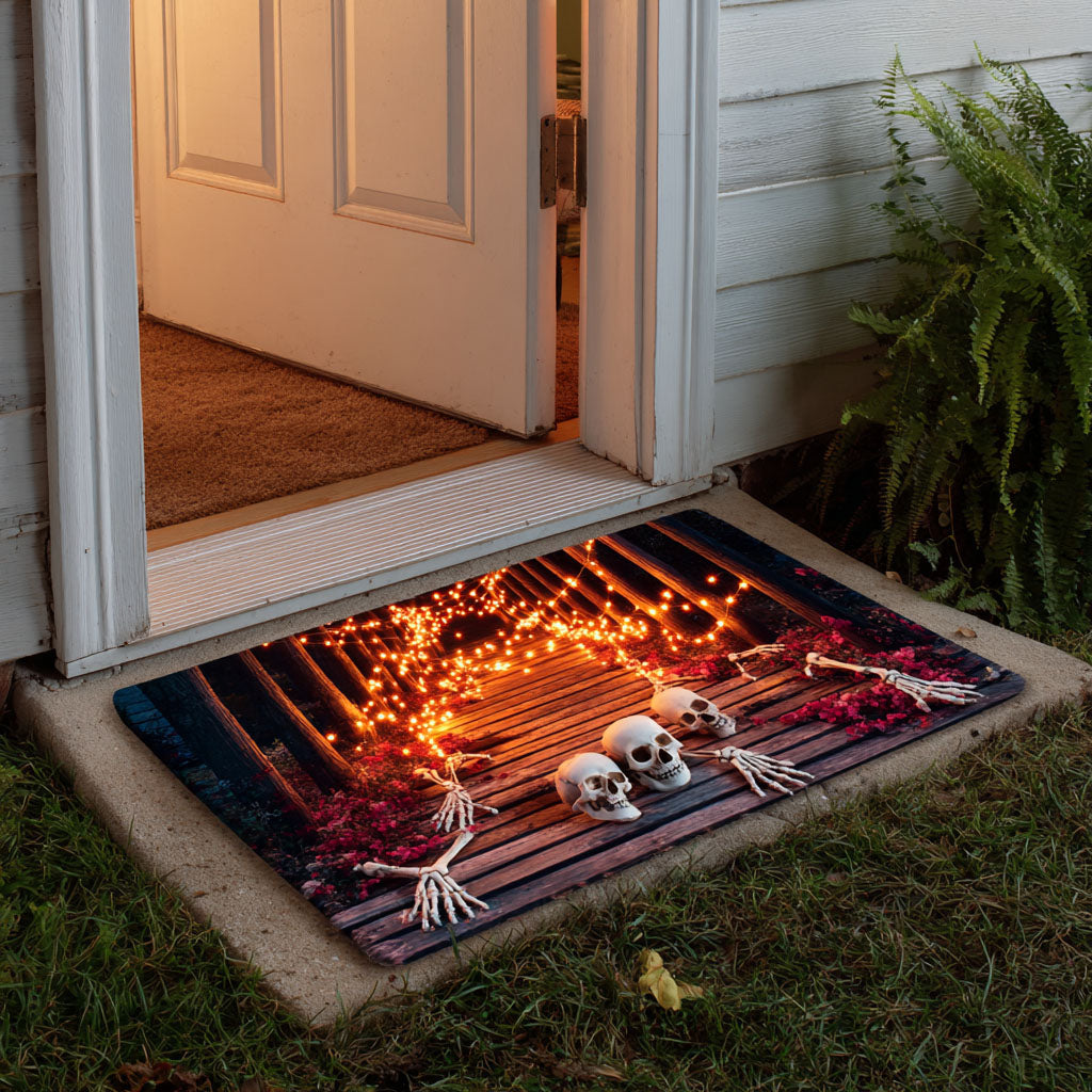 Beneath The Manhole Doormat - Nature Design | Printed Welcome Doormat - washable non-slip printed rug