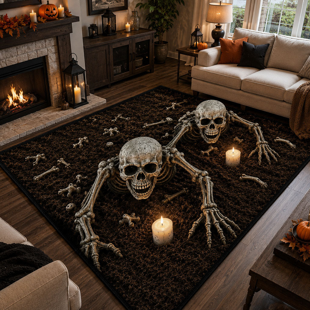 Beneath The Trapdoor area rug in a living room