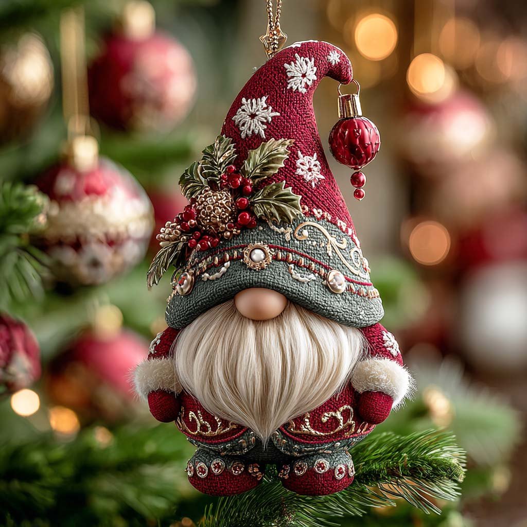Santa Elf Labrador Christmas Ornament