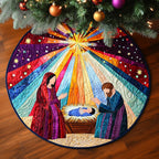 Bethlehem Peace Round Mat Rug - washable non-slip printed rug