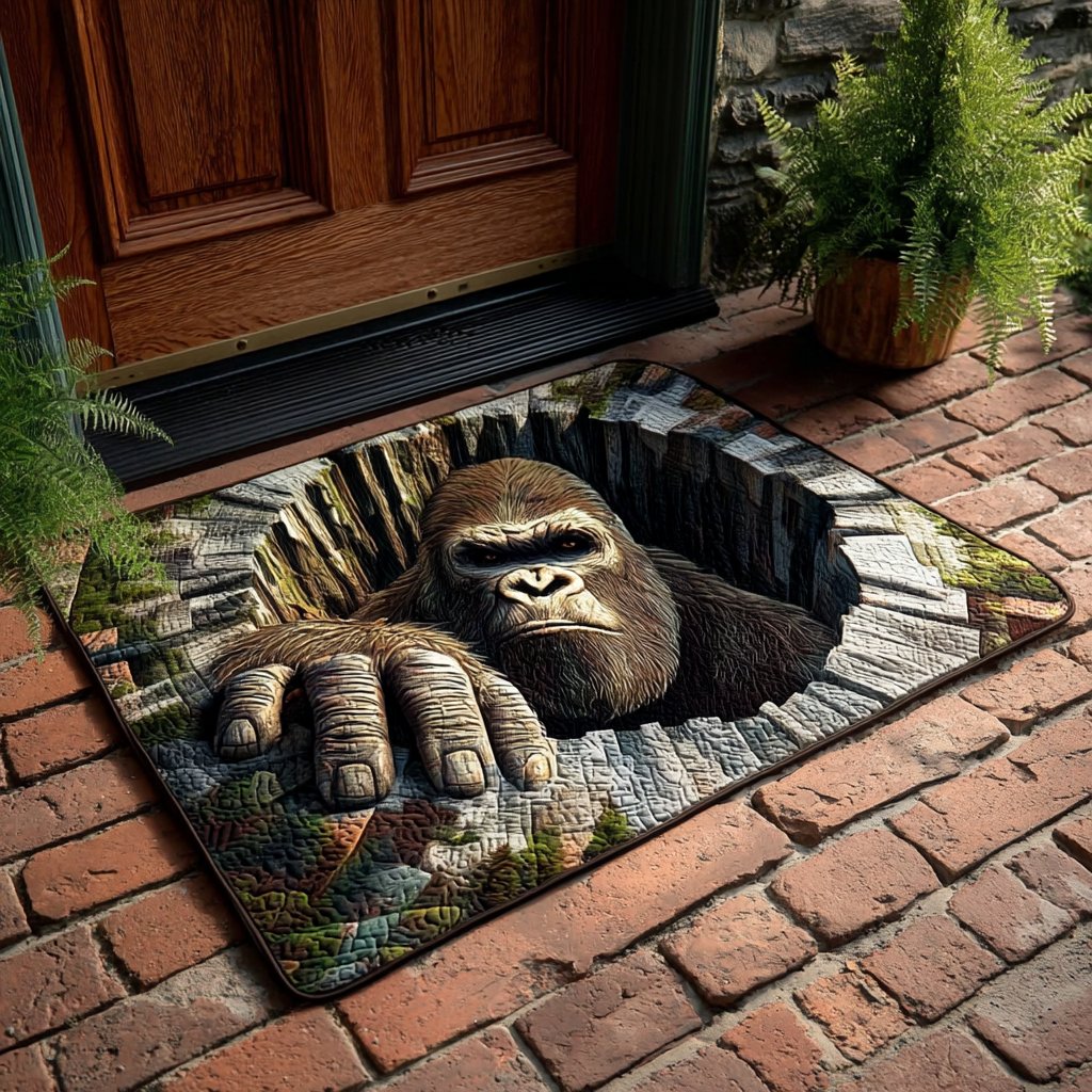 Bigfoot Pit Stare Doormat - Nature Design | Printed Welcome Doormat