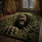 Bigfoot Shadow Portal area rug in a living room