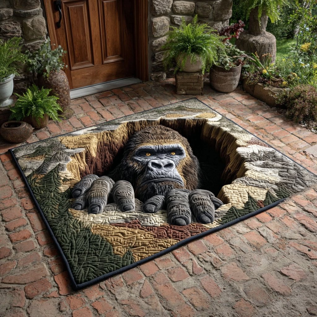 Bigfoot Timber Trap Doormat - Nature Design | Printed Welcome Doormat
