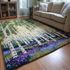 Birch Meadow area rug in a living room