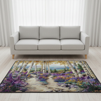 Birch Meadow area rug in a living room